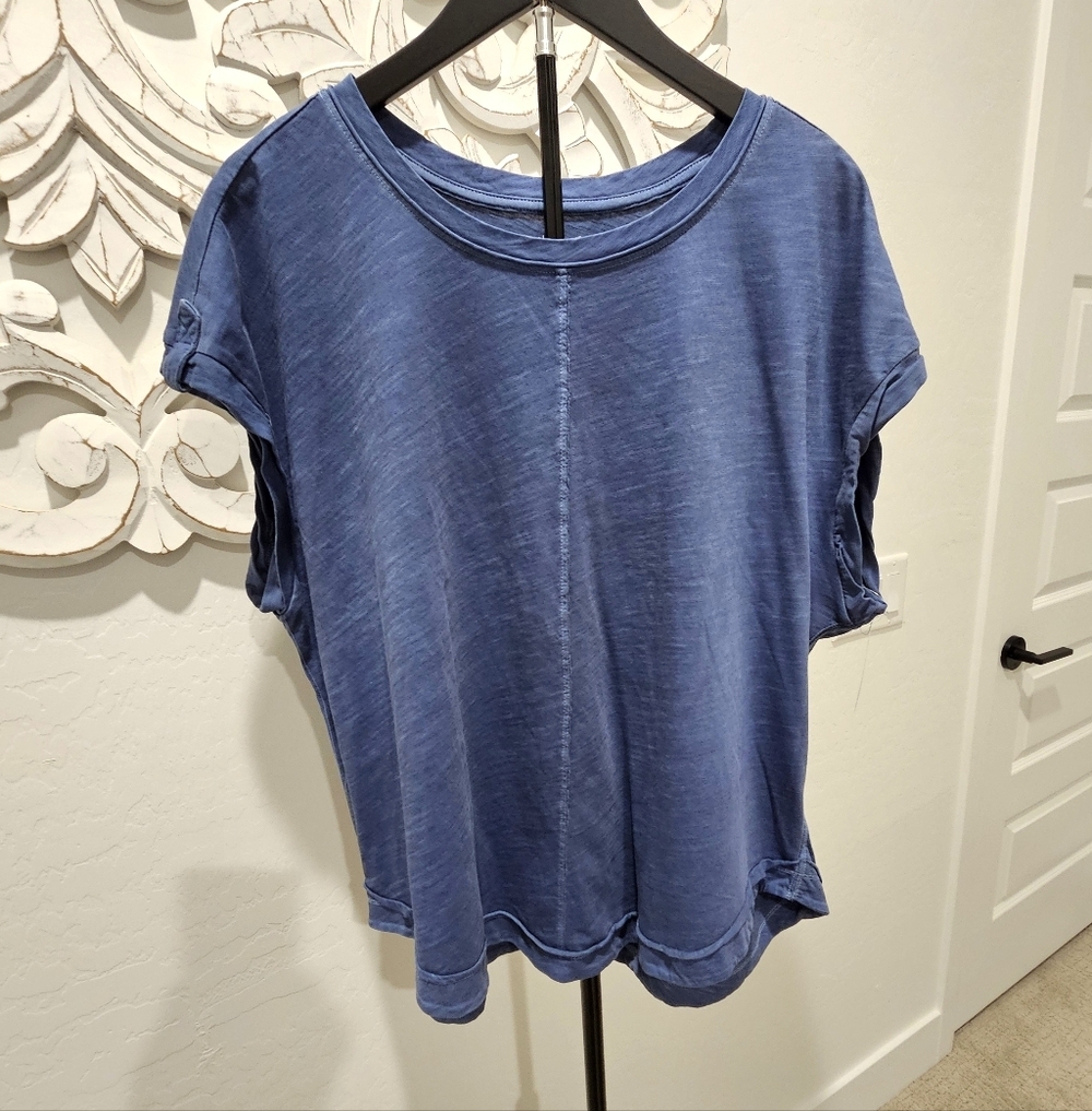 NWT Casual Blue Women's 100% Cotton Top 2X - Picture 1 of 4
